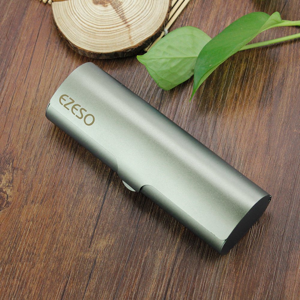 Premium Aluminum Eyeglass Case - Hard Protective Spectacles Holder with Simple Design (Deep Pewter) | Durable Travel & Everyday Use for Men & Women