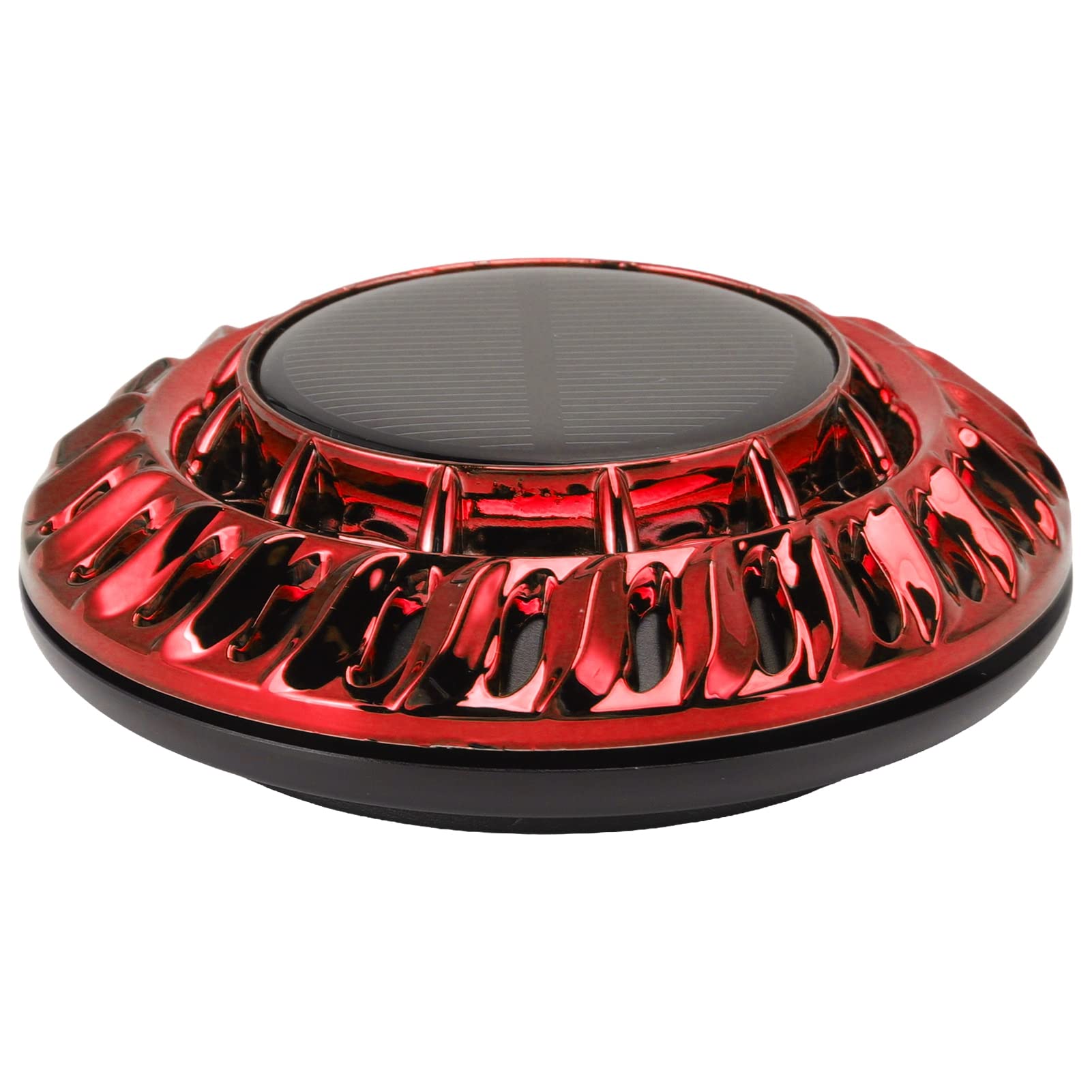 Solar Powered Rotating Car Air Freshener - Aromatherapy Diffuser & Decorative Ornament for Vehicles & Home Use (Red) | Perfect for Cars, Offices & Small Spaces