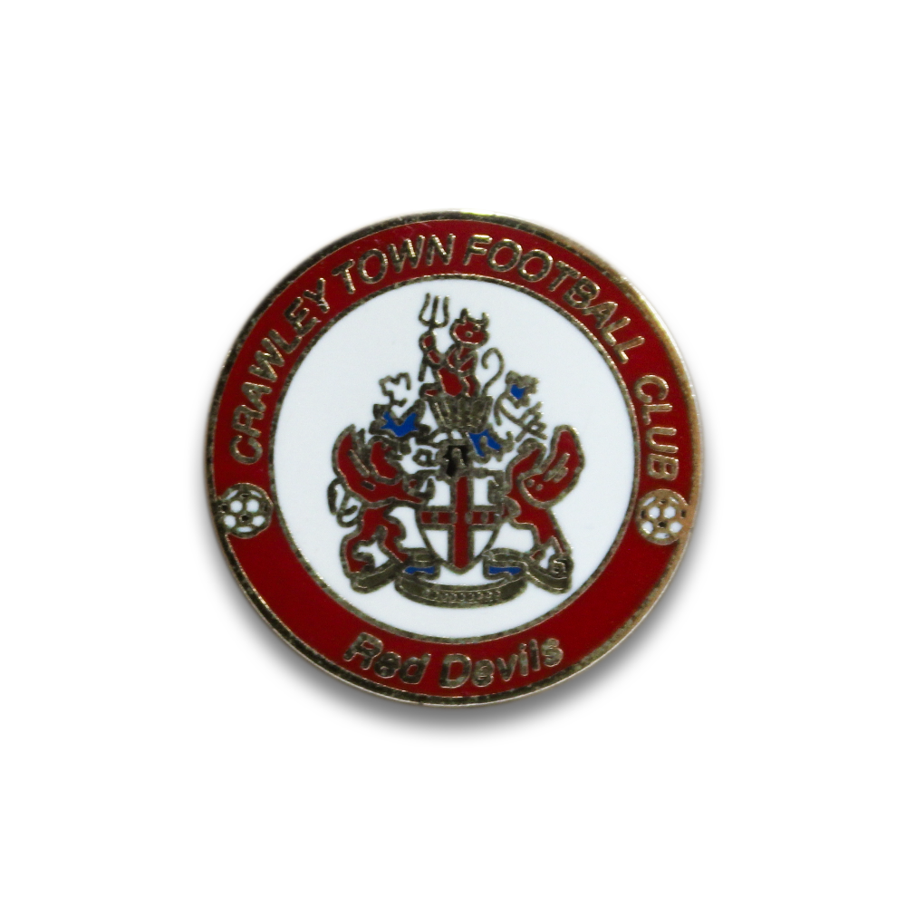 Crawley Town FC Pin Badge - Official Football Club Enamel Lapel Pin - Perfect for Fans, Collectors & Match Day Outfits