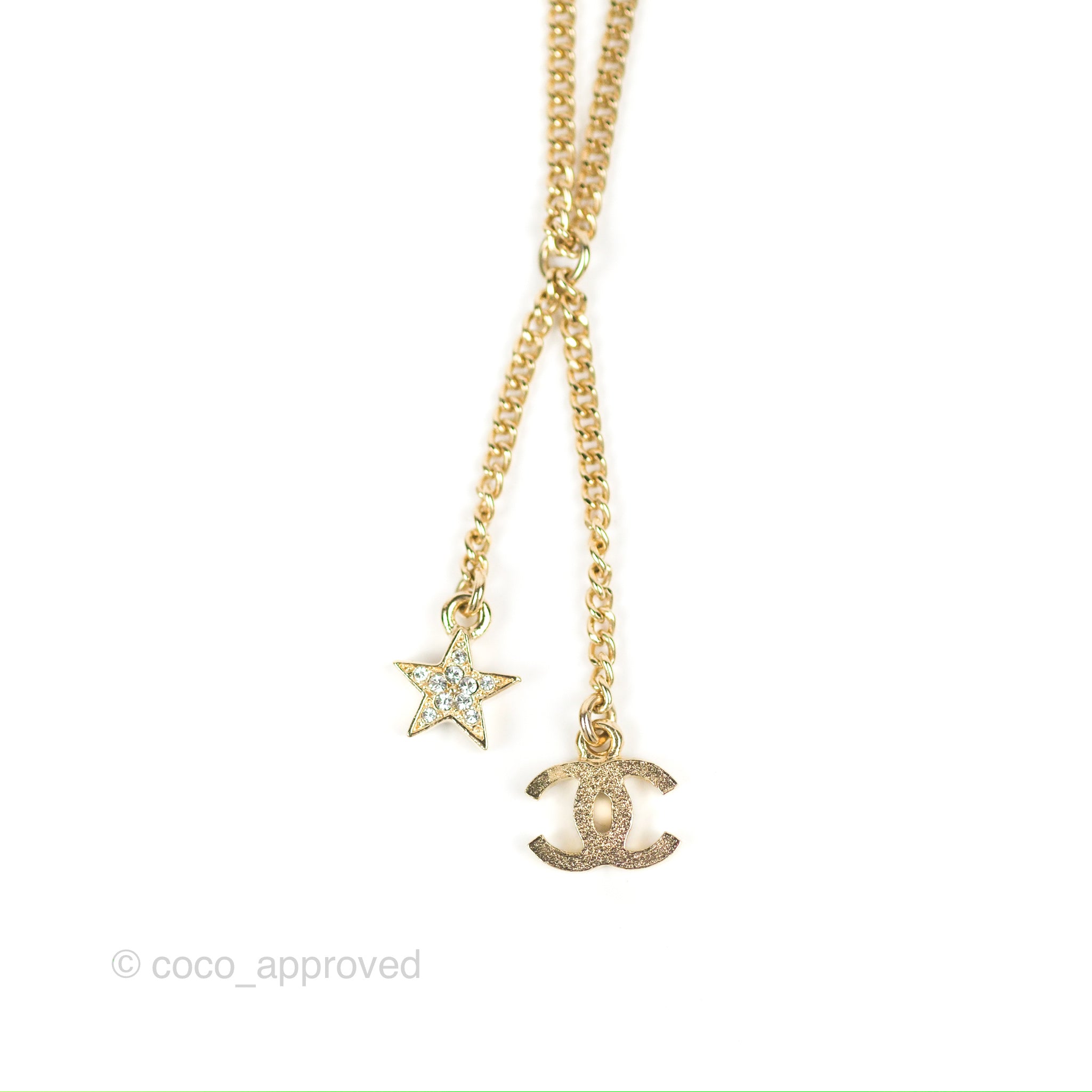 Chanel CC Star Pendant Necklace - 18K Gold Plated Fashion Jewelry for Women | Perfect for Parties, Weddings & Special Occasions