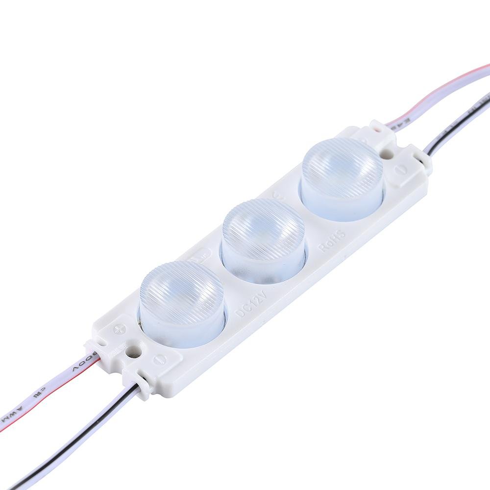 2.5W LED Module Lights for Advertising Sign Letters - 45 Pack, 3 LEDs per Module, 7000K Cool White, UL Listed - Perfect for Business Signs, Retail Displays & Channel Letter Lighting