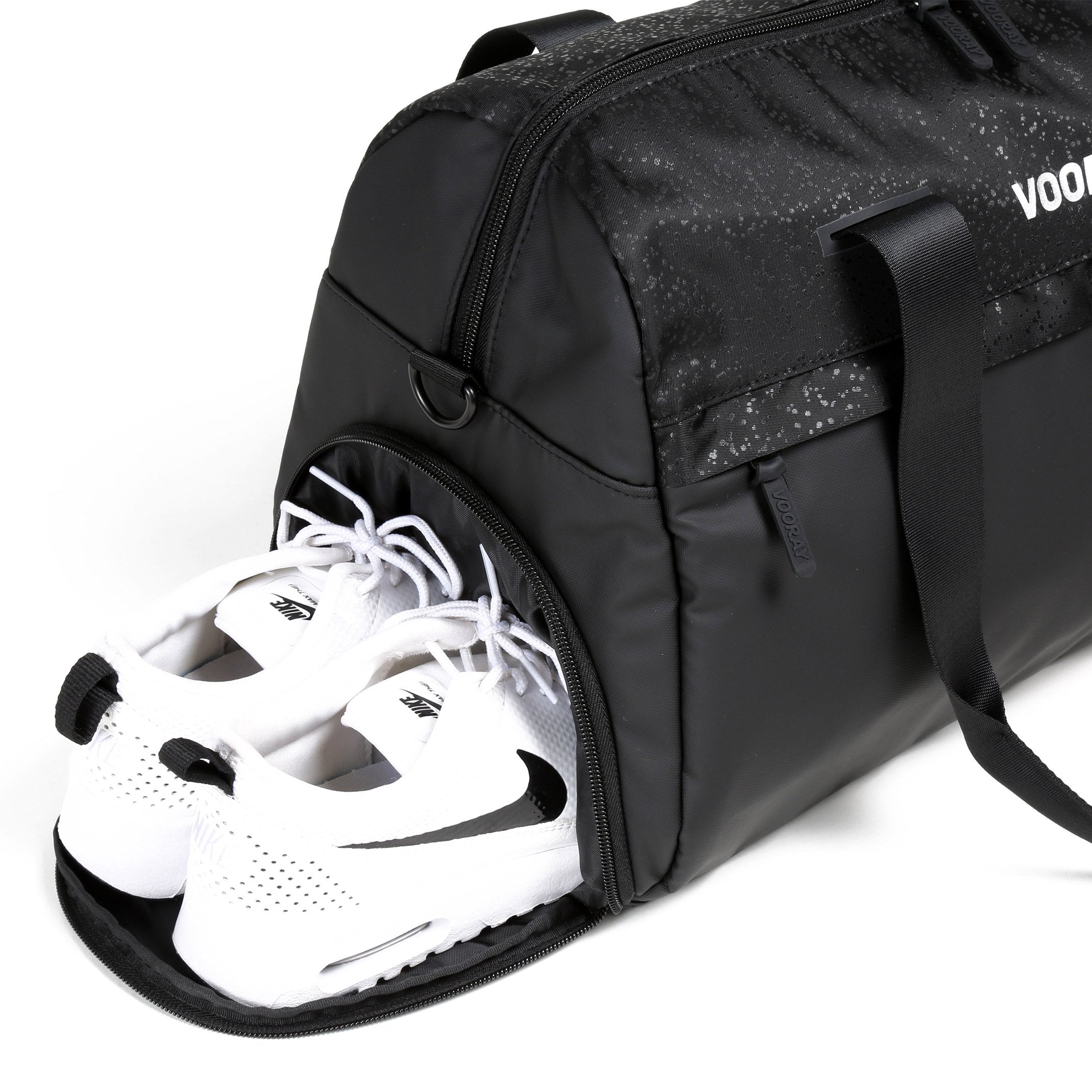 Premium Black Foil Trainer Duffel Bag - Stylish Gym & Travel Duffel for Men & Women | Perfect for Workouts, Sports & Weekend Getaways