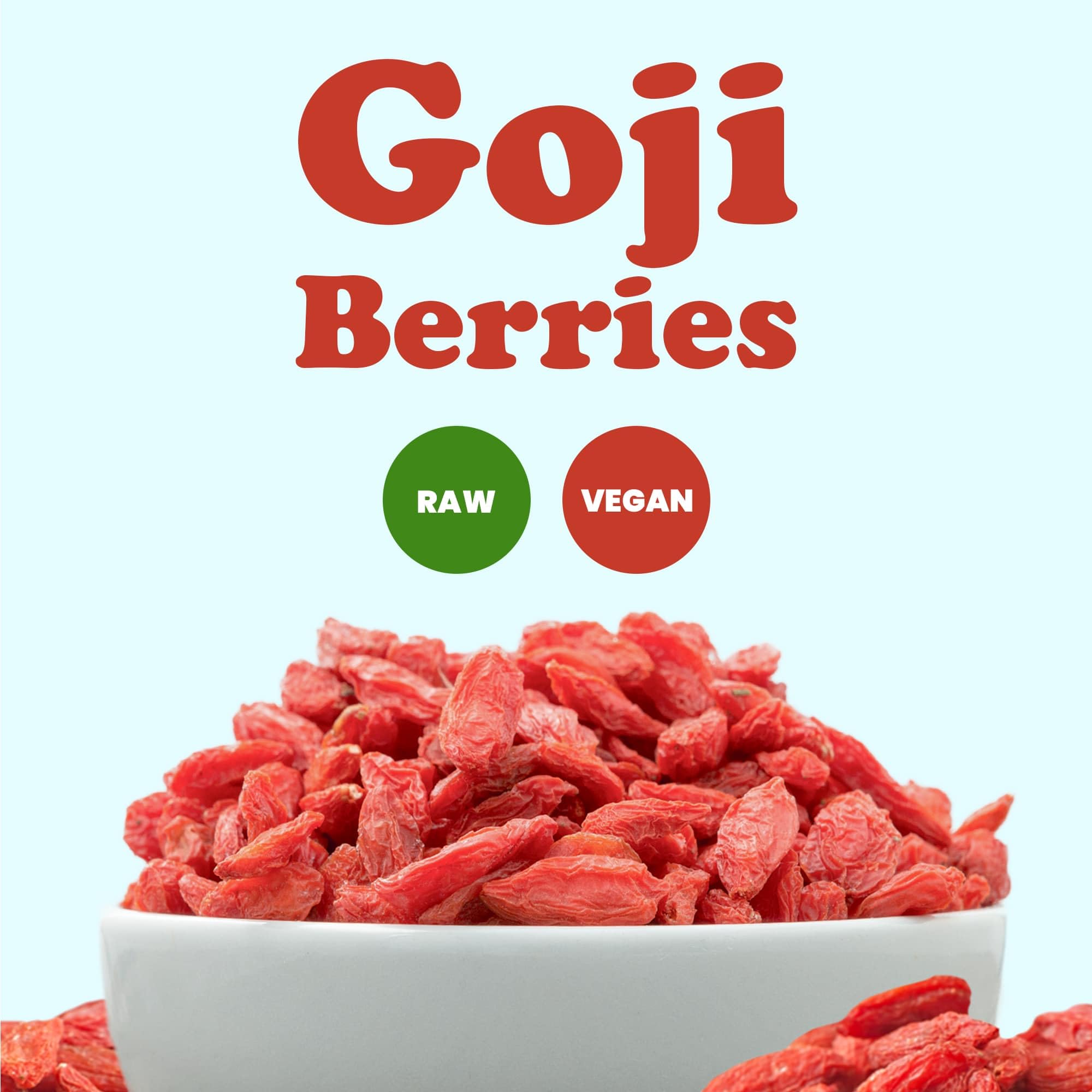 Organic Sun-Dried Goji Berries 12 lbs - Large Juicy Unsweetened Vegan Bulk - Rich in Iron, Vitamin A & C - Healthy Superfood Snack for Baking, Tea, Smoothies, Yogurt & Oatmeal - Perfect for Energy Boosting & Immune Support