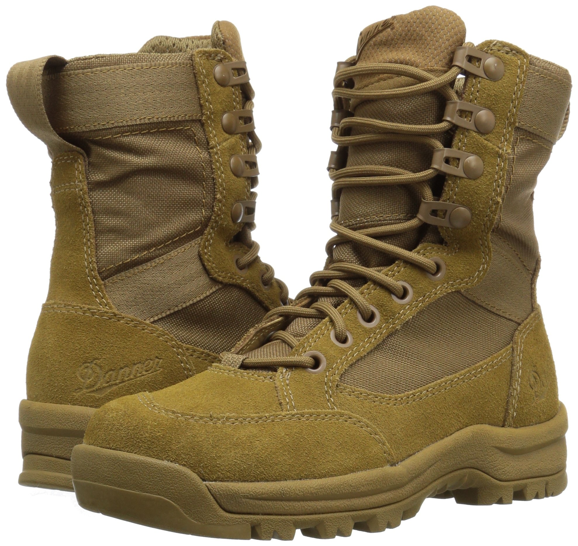Danner Tanicus Military Boots for Men - Waterproof Rough-Out Leather & 1000D Nylon Tactical Boots with Slip-Resistant Outsole & Comfort Footbed - AR 670-1 Certified Combat Boots for Hiking, Work & Outdoor Activities