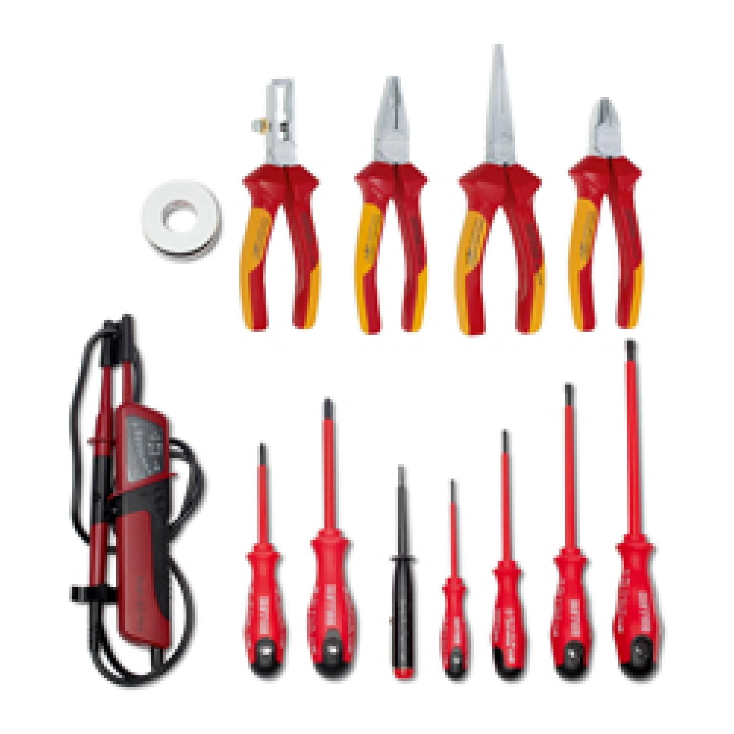 Heyco 01052001000 VDE Certified 14-Piece Tool Set in Durable Backpack - Perfect for Electricians & DIY Home Repairs