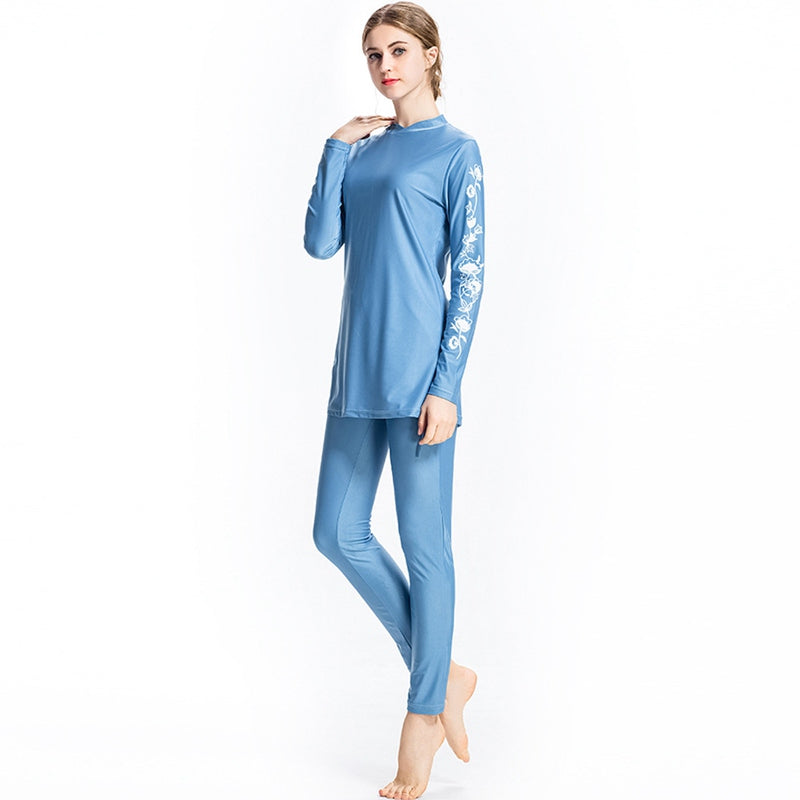 3 Piece Burkini Set for Muslim Women - Modest Full Coverage Swimwear with Hijab - Perfect for Beach, Pool & Water Sports