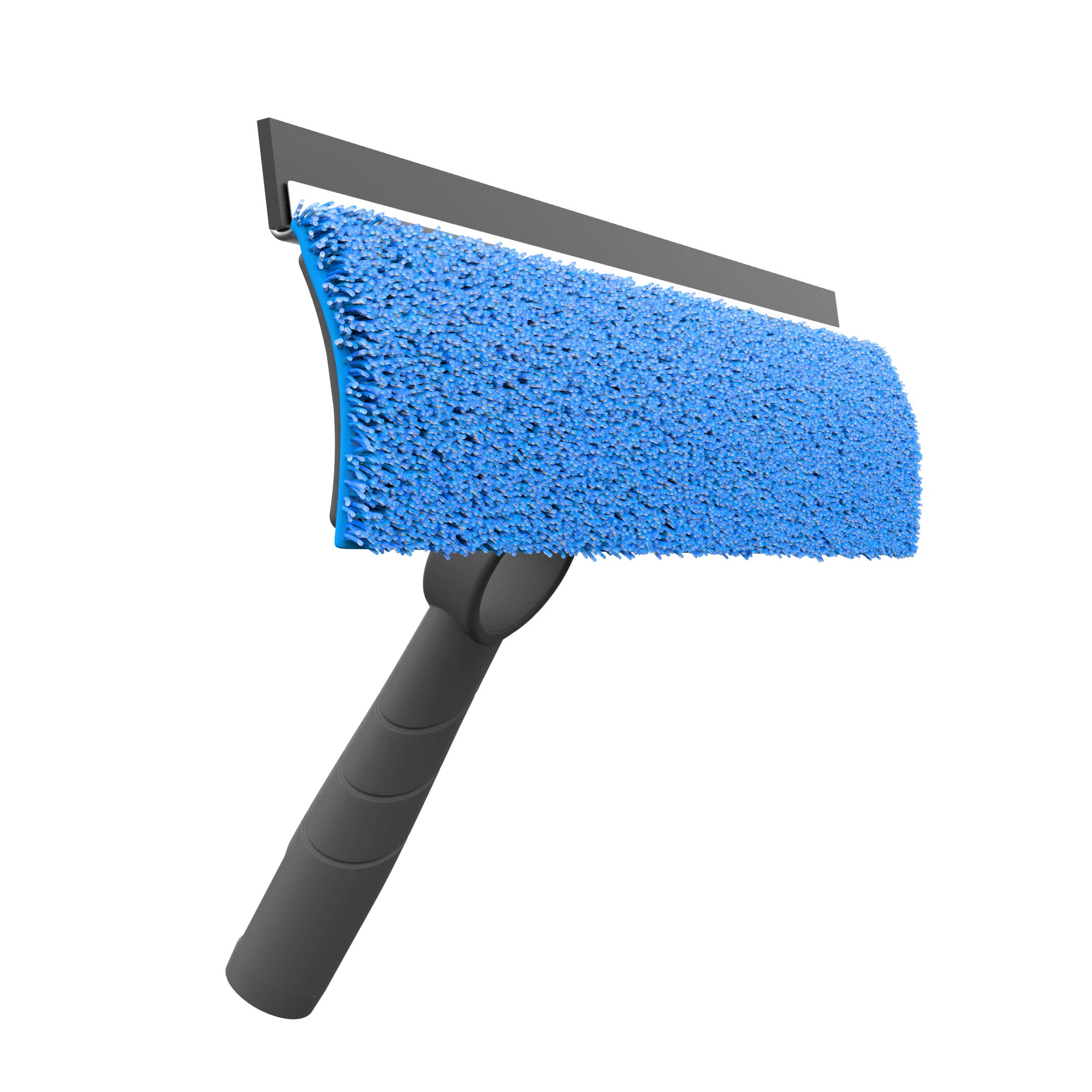 Premium 2-in-1 Window Cleaner Kit - 12 Inch Heavy Duty Squeegee & Microfiber Cloth for Streak-Free Cleaning - Perfect for Home, Office, and Car Windows