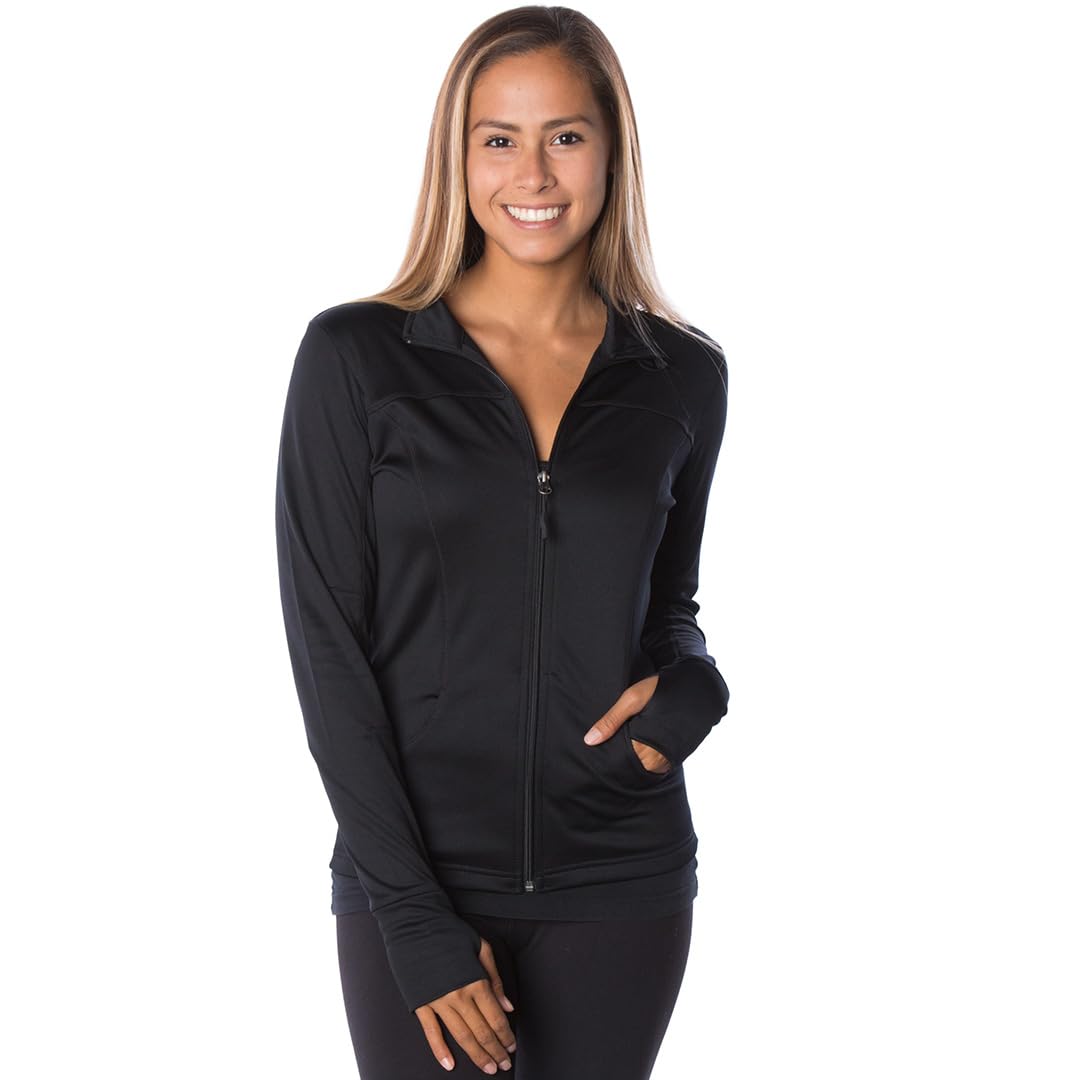 Women's Athletic Define Jacket - Lightweight Workout & Gym Jacket for Running, Yoga & Fitness - Perfect for Training, Scrubs & Activewear
