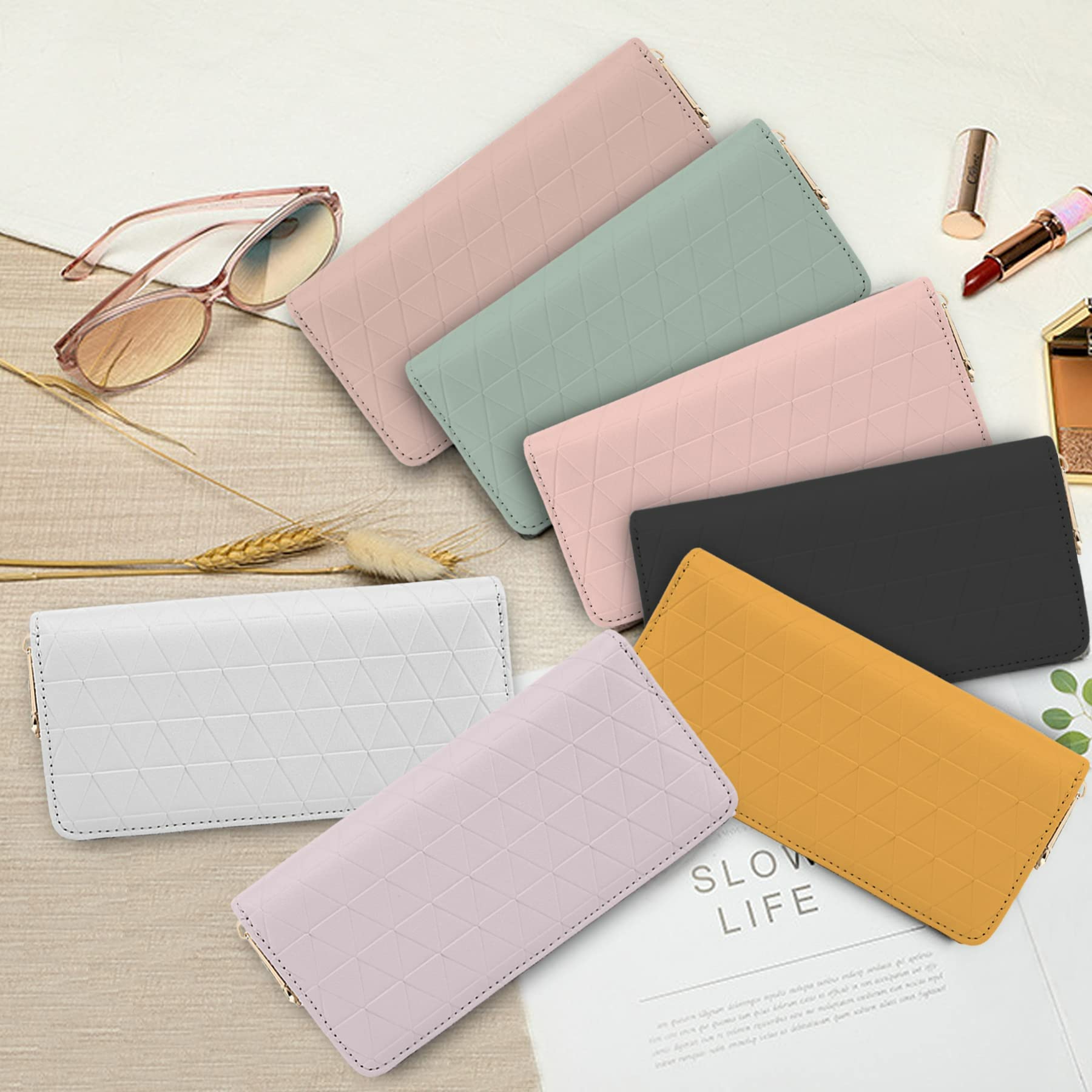 Vegan Leather Women's Wallet - Bifold Card Holder with ID Window, Zipper Coin Pocket & Large Capacity | Perfect for Everyday Use, Travel & Gift Giving