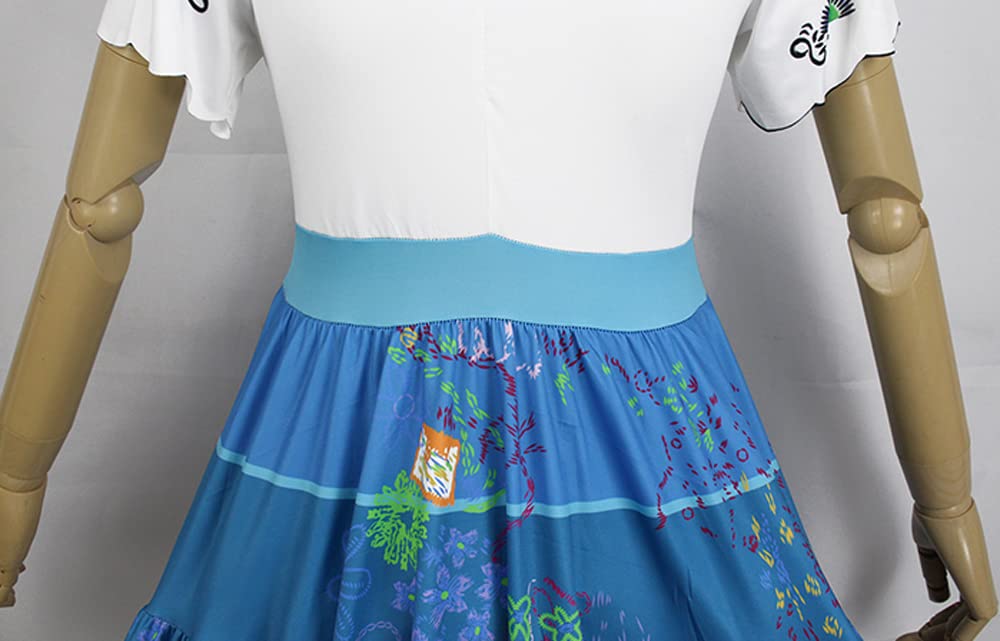Unisex Bruno & Mirabel Cosplay Costume - Isabela Madrigal Dress for Adults & Kids | Disney Encanto Inspired Princess Outfit for Halloween, Cosplay & Theme Parties