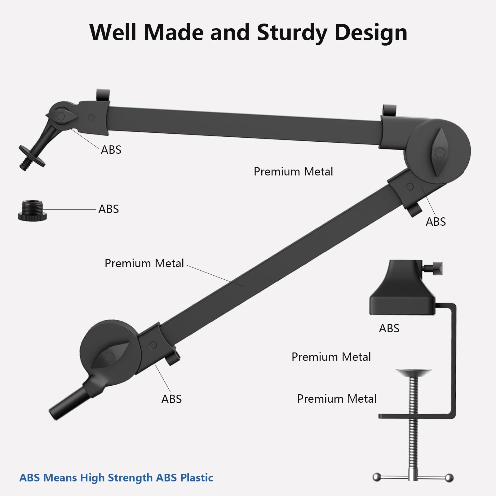 Professional Podcast Equipment Bundle - Condenser Microphone & Headset with Foldable Boom Arm - Perfect for Home Studio, Streaming & Voice Recording