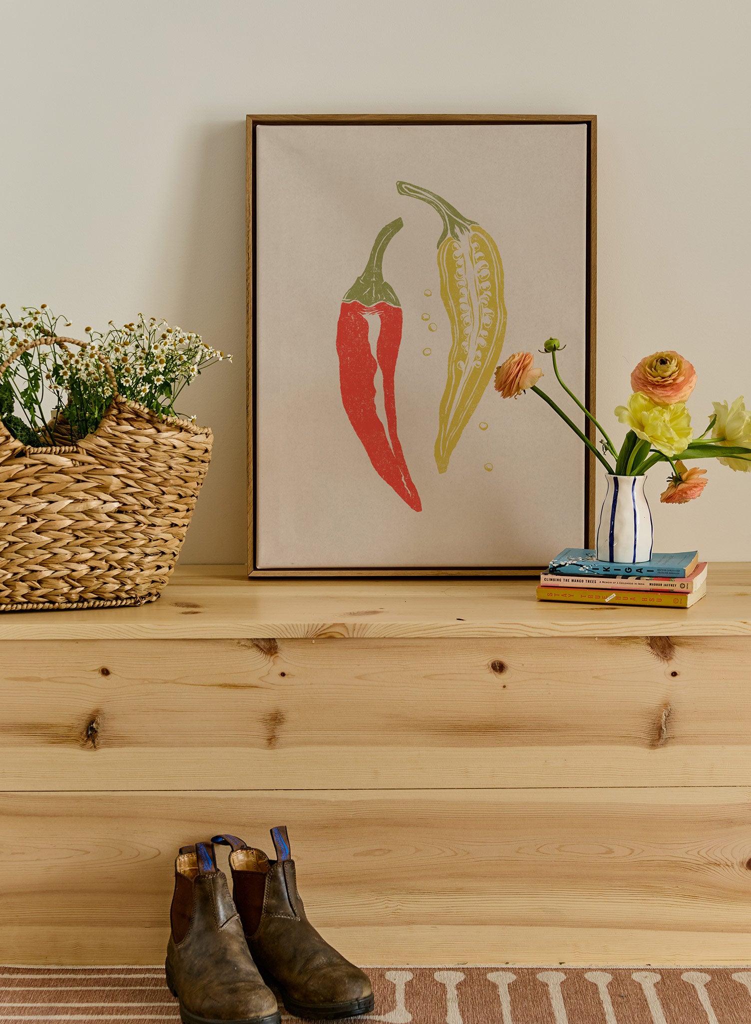 Pepper Print Poster - High-Quality Wall Art Decor for Home, Office, and Kitchen - Perfect for Spice Lovers and Culinary Enthusiasts