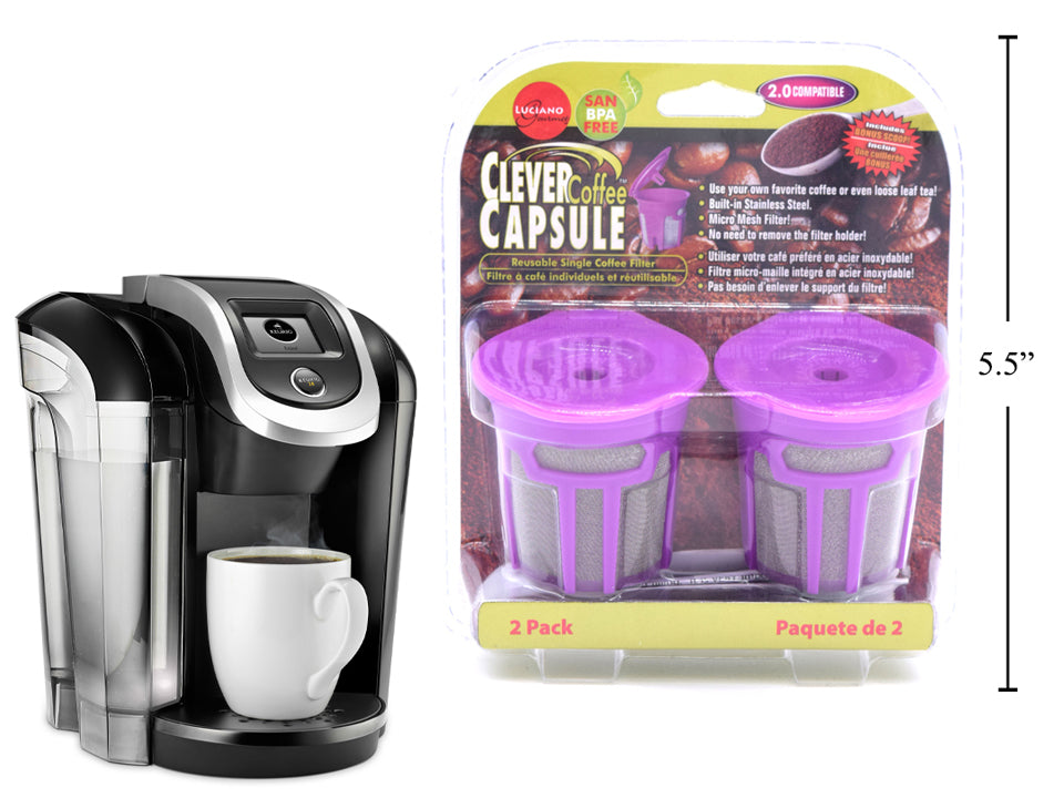 LUCIANO GOURMET Premium Coffee Capsules 2 Pack Compatible with Keurig 2.0 K-Cup Brewers (70270) - Perfect for Home & Office Coffee Breaks