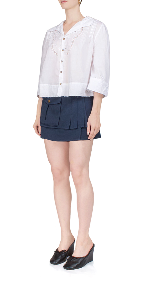 Cezanne Women's White Blouse - Elegant Casual Tops for Work, Office & Everyday Wear | Breathable & Comfortable Fabric