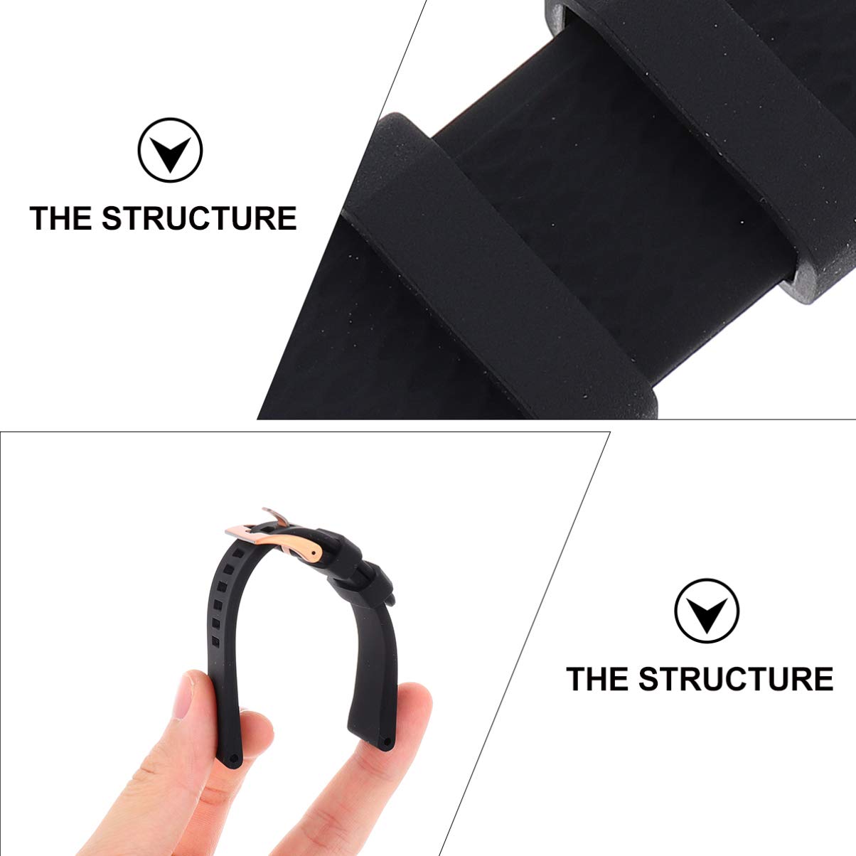 UKCOCO Adjustable Silicone Watch Band Replacement - Soft Durable Strap Compatible with Apple Watch, Fitbit, Samsung & More - Perfect for Workouts, Swimming & Everyday Wear