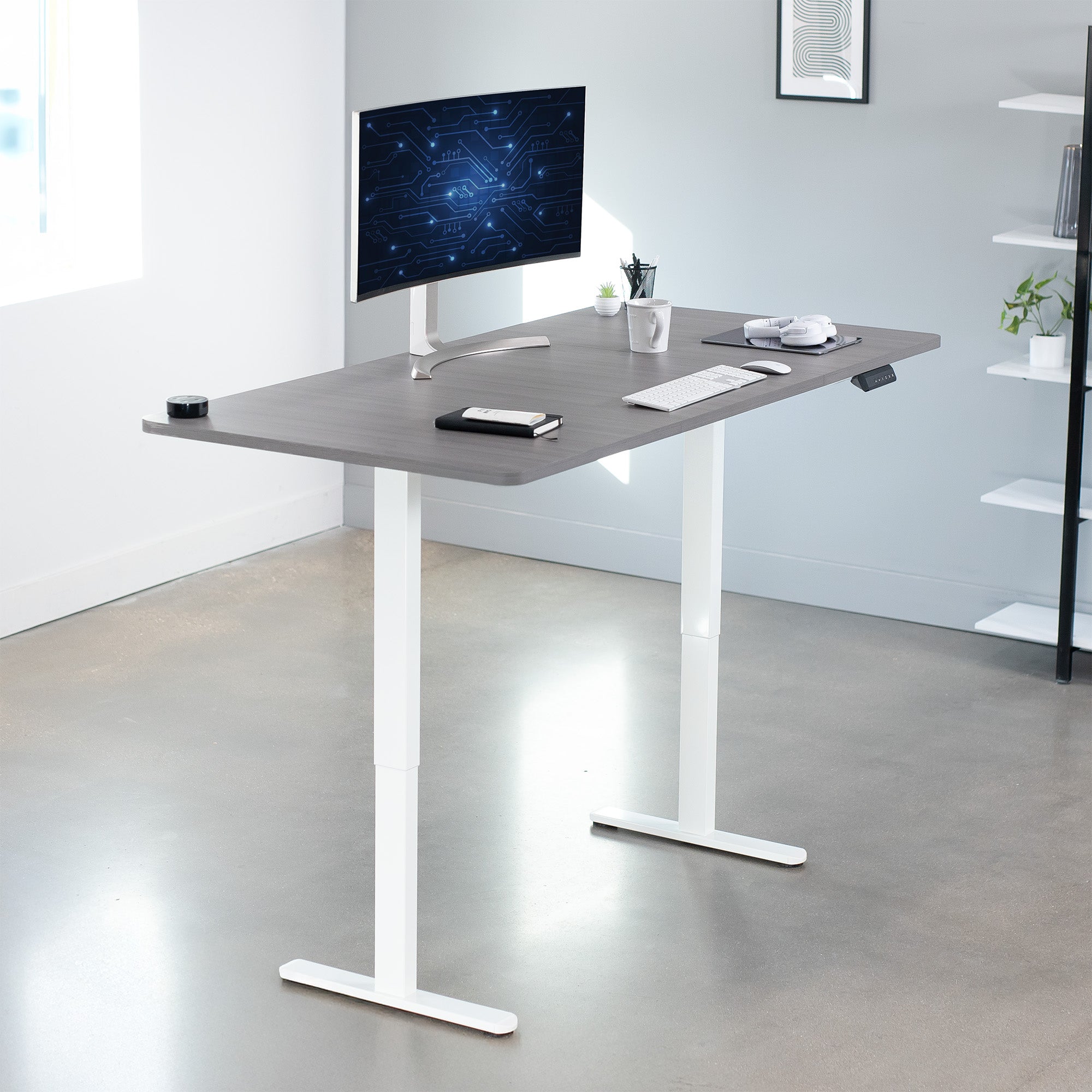 E2 Series 71 x 36 Dual Motor Electric Standing Desk - Adjustable Height Office Desk for Home & Workspace, Perfect for Ergonomics & Productivity