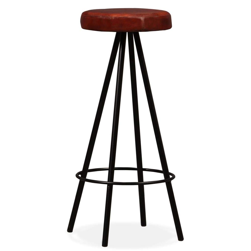 Modern Bar Stools Set of 2 - Counter Height Leather Barstools for Kitchen, Dining & Patio - Indoor/Outdoor Use - Fast Shipping | Perfect for Home Bars, Breakfast Nooks & Outdoor Entertaining