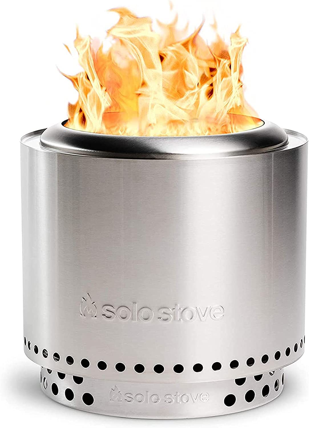 Solo Stove Ranger with Stand - Portable Outdoor Fire Pit, Stainless Steel Wood Burning Firepot - Low Smoke Design for Backyard, Camping & Patio - 15x12.5 Inch Compact Fire Pit for Outdoor Gatherings