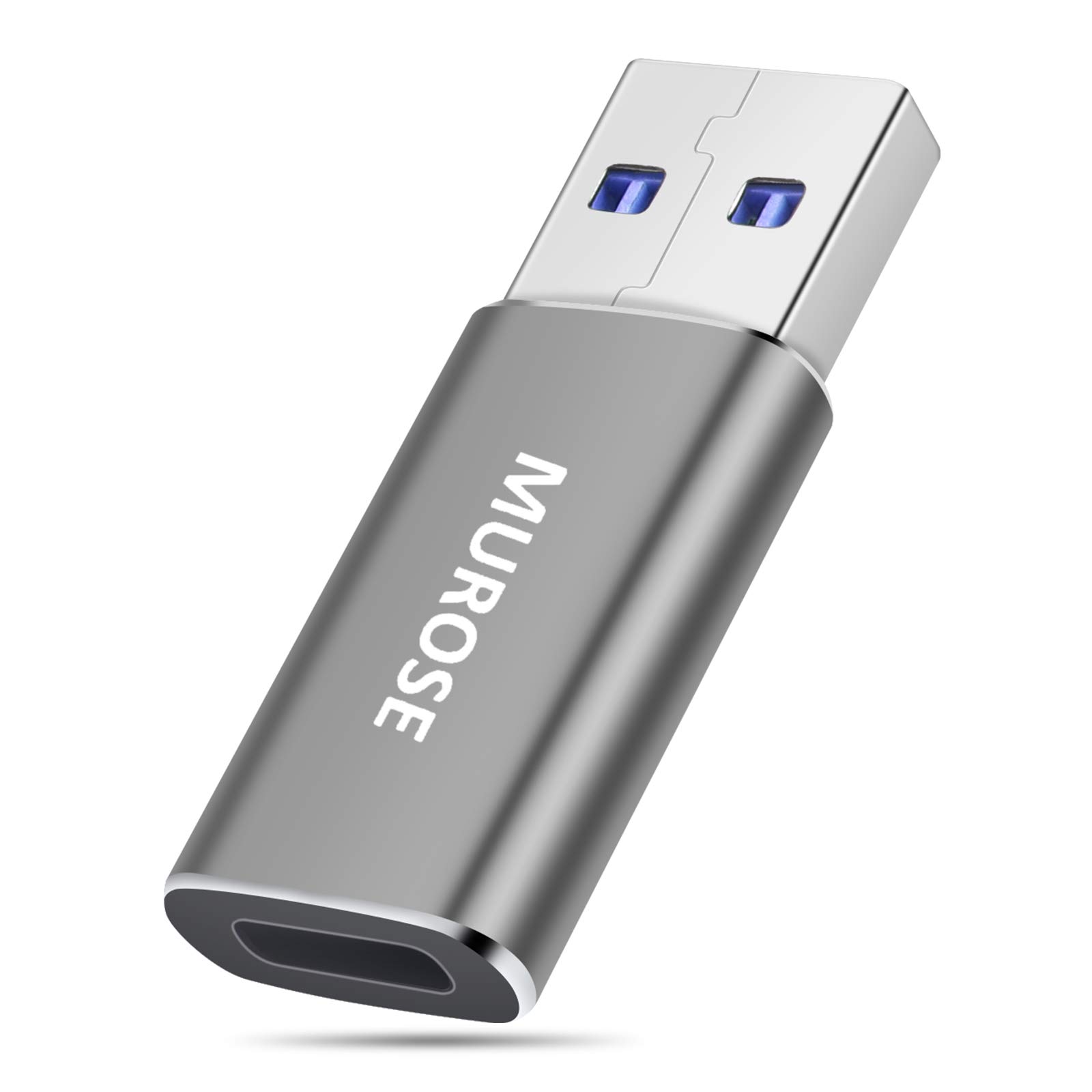 MUROSE USB C to USB A Adapter 3.0 with E-Marker Chip - High Speed Data Transfer for MacBook, iPad Pro, Samsung Galaxy & More - Perfect for Charging, File Transfer & External Devices