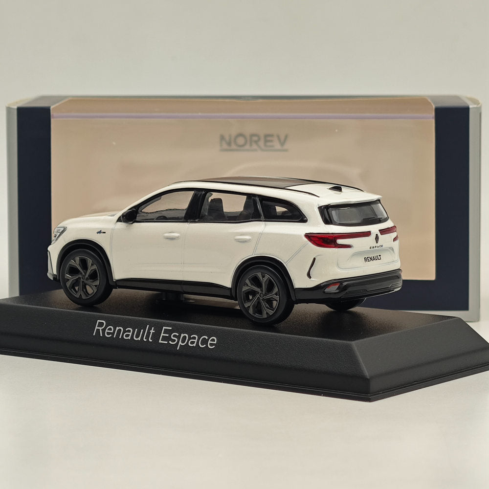 1/43 Scale Norev Renault Espace Esprit Alpine 2023 Diecast Model Car - White - Limited Edition Collectible for Car Enthusiasts & Display Showcase