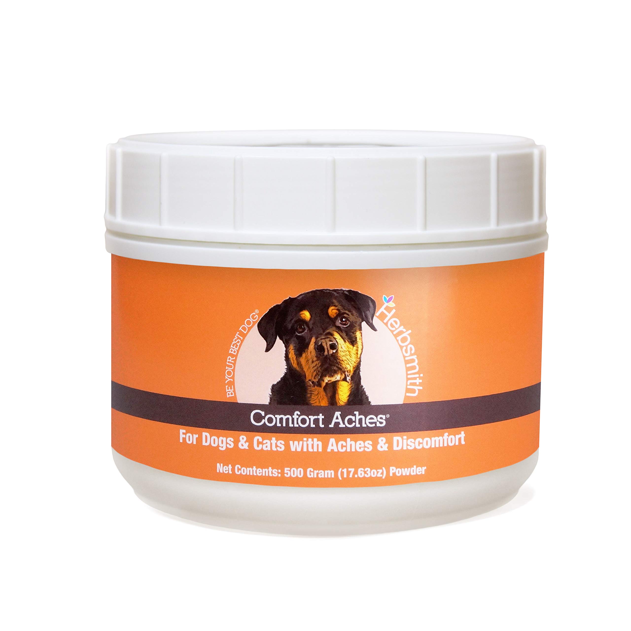 Herbsmith Comfort Aches – Natural Herbal Pain Relief for Dogs & Cats – Anti-Inflammatory Joint Supplement – 500g Powder – Soothes Arthritis, Hip Dysplasia & Post-Surgery Discomfort