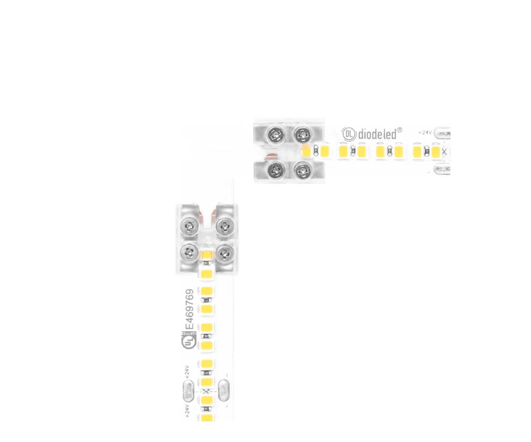 12mm 90 Degree Tape to Tape Terminal Block Connector for Valent X Strip Lights - Perfect for LED Lighting, DIY Projects, and Home Decoration