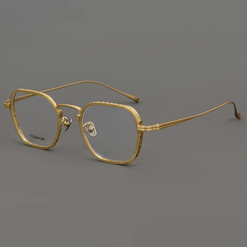 Stylish Aimee Unisex Full Rim Square Titanium Eyeglasses Frame 1110531 - Lightweight & Durable for Work, Reading & Fashion