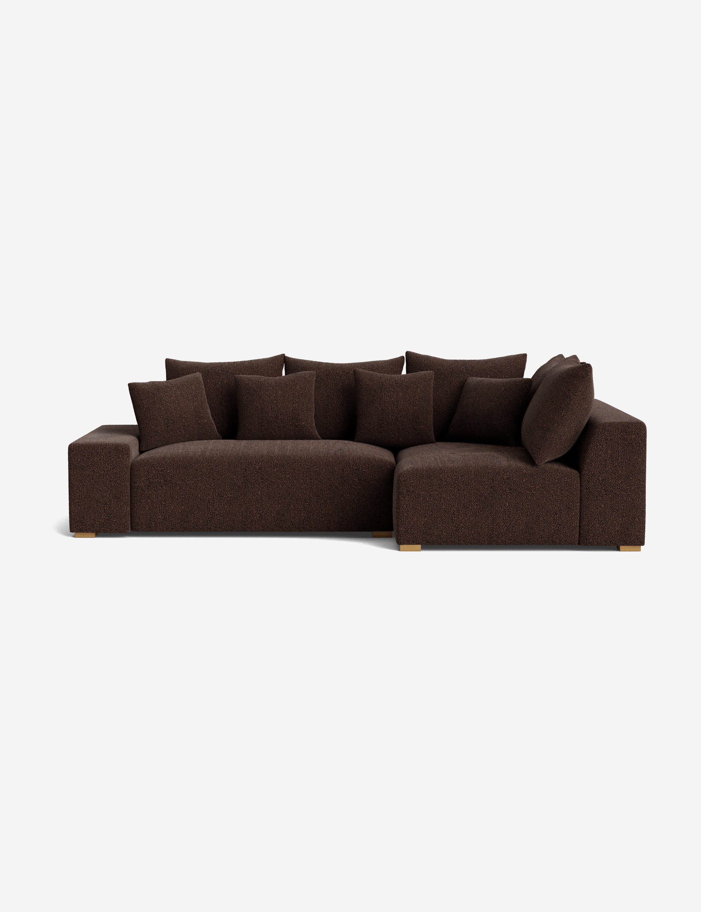 Stylish Clayton Sectional Sofa - Modern L-Shaped Couch for Living Room, Home Theater & Lounge Areas | Comfortable Fabric Upholstery & Spacious Seating