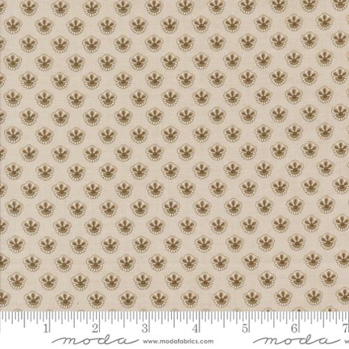 French General Sacre Bleu M13977 12 Campanule Smoke Blue Floral Fabric - Perfect for Quilting, Home Decor & DIY Craft Projects