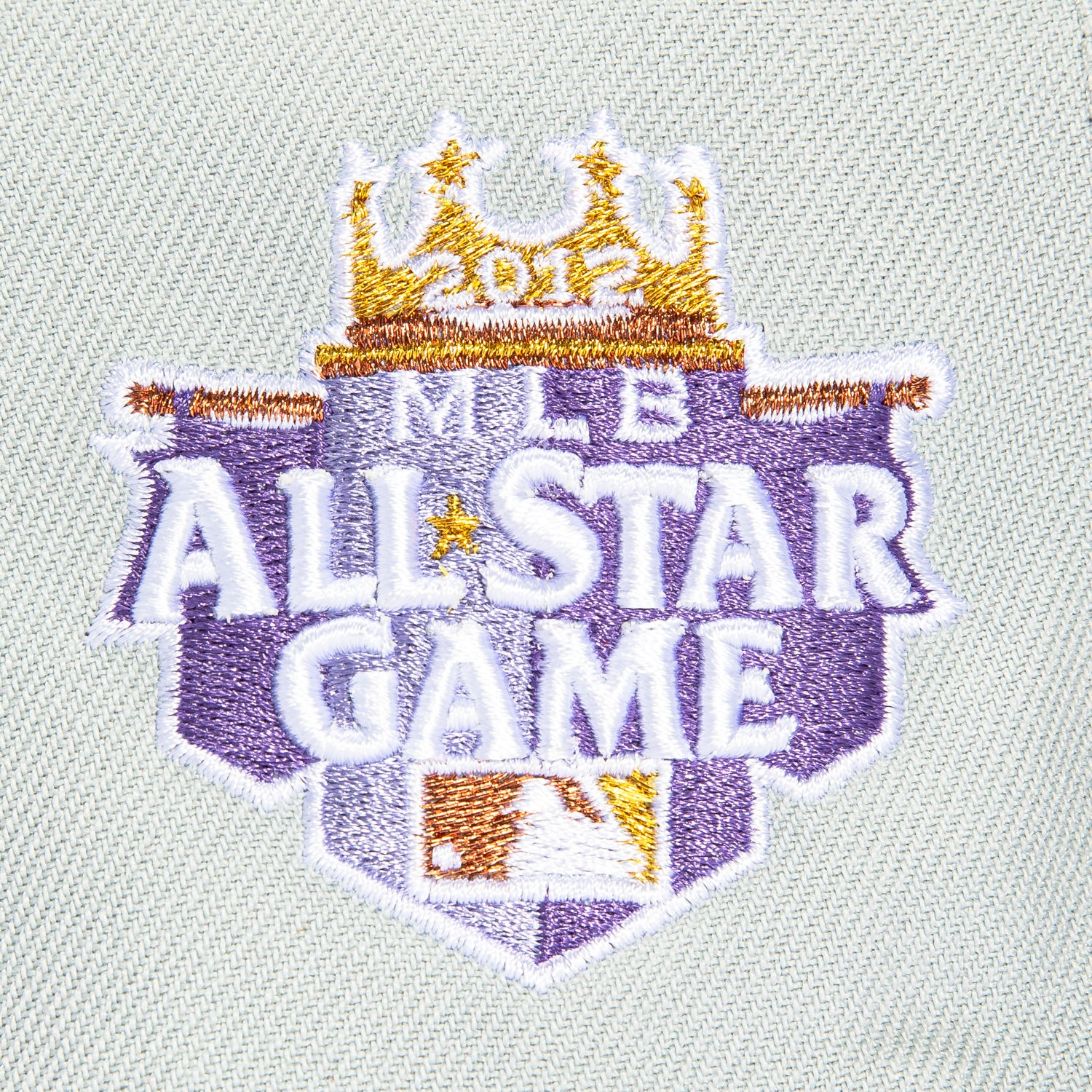 New Era 59Fifty Kansas City Royals 2012 All Star Game Patch Baseball Cap - Grey & Purple Adjustable Snapback Hat for Men & Women | Perfect for Baseball Games, Sports Events & Streetwear Fashion