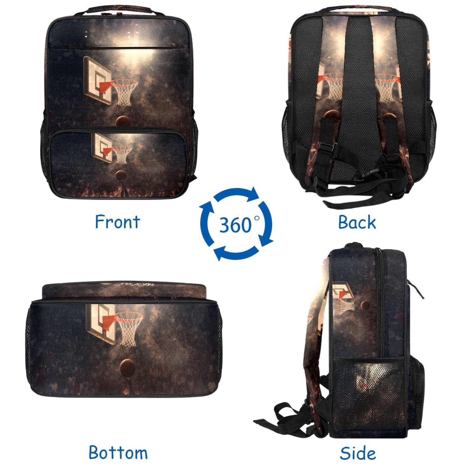 Best Travel Backpack for Women & Men - Durable Basketball Backpack with Hoop - Perfect for Gym, Sports & Outdoor Adventures