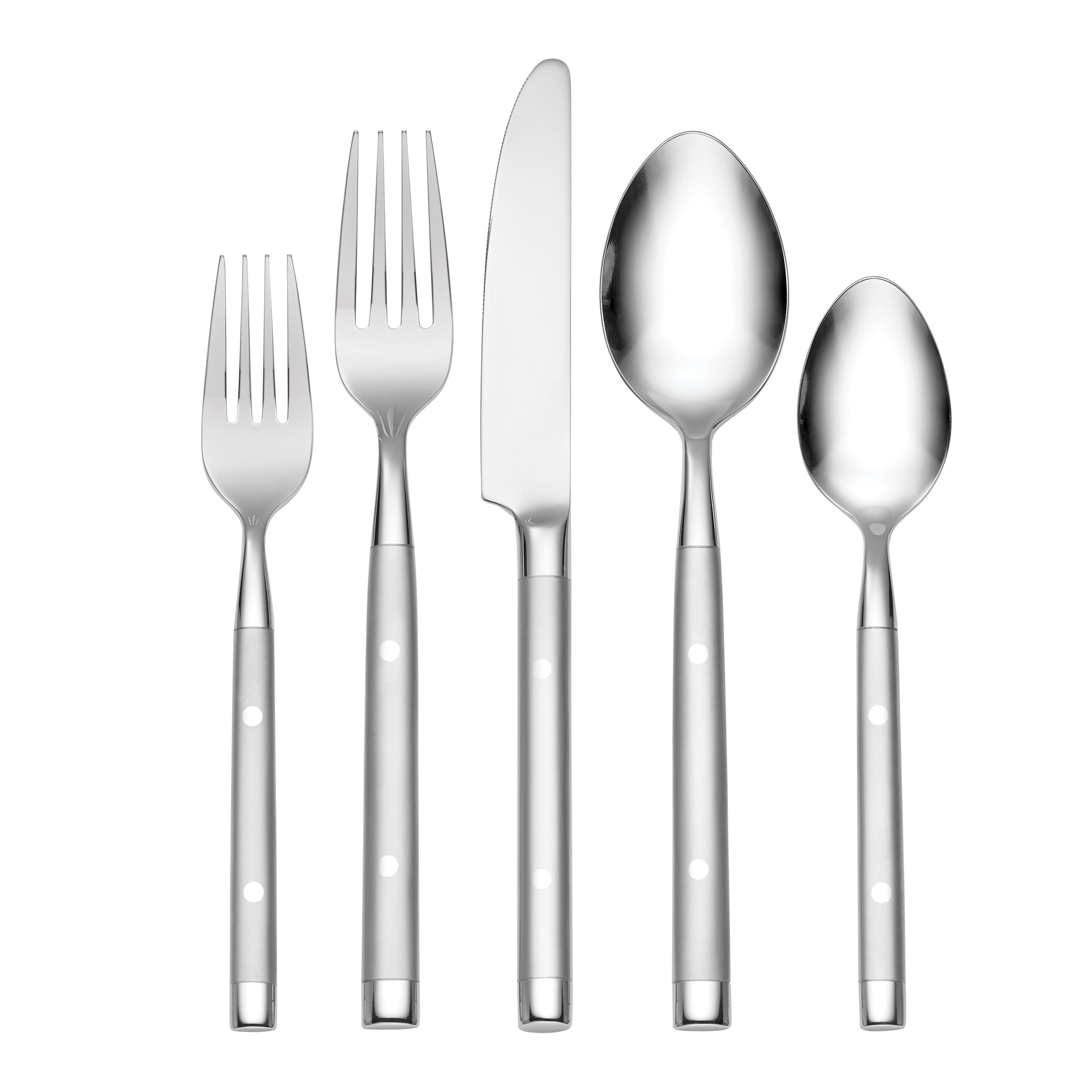 Shangrila Frosted 20-Piece Stainless Steel Flatware Set - Elegant Silverware for Dining, Kitchen & Entertaining - Perfect for Dinner Parties, Weddings & Everyday Use