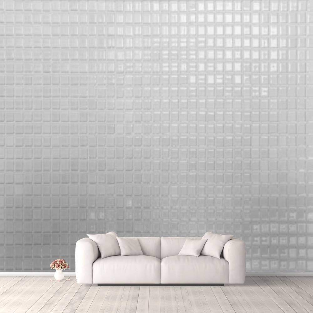3D White and Grey Brick Wallpaper - High Resolution Real Photo Self-Adhesive Wall Mural for Bedroom, Living Room & Dorm Decor | Peel and Stick Wall Sticker for Walls, Ceiling & Wardrobe | Perfect for Modern Home, Office & Rental Apartment Makeovers