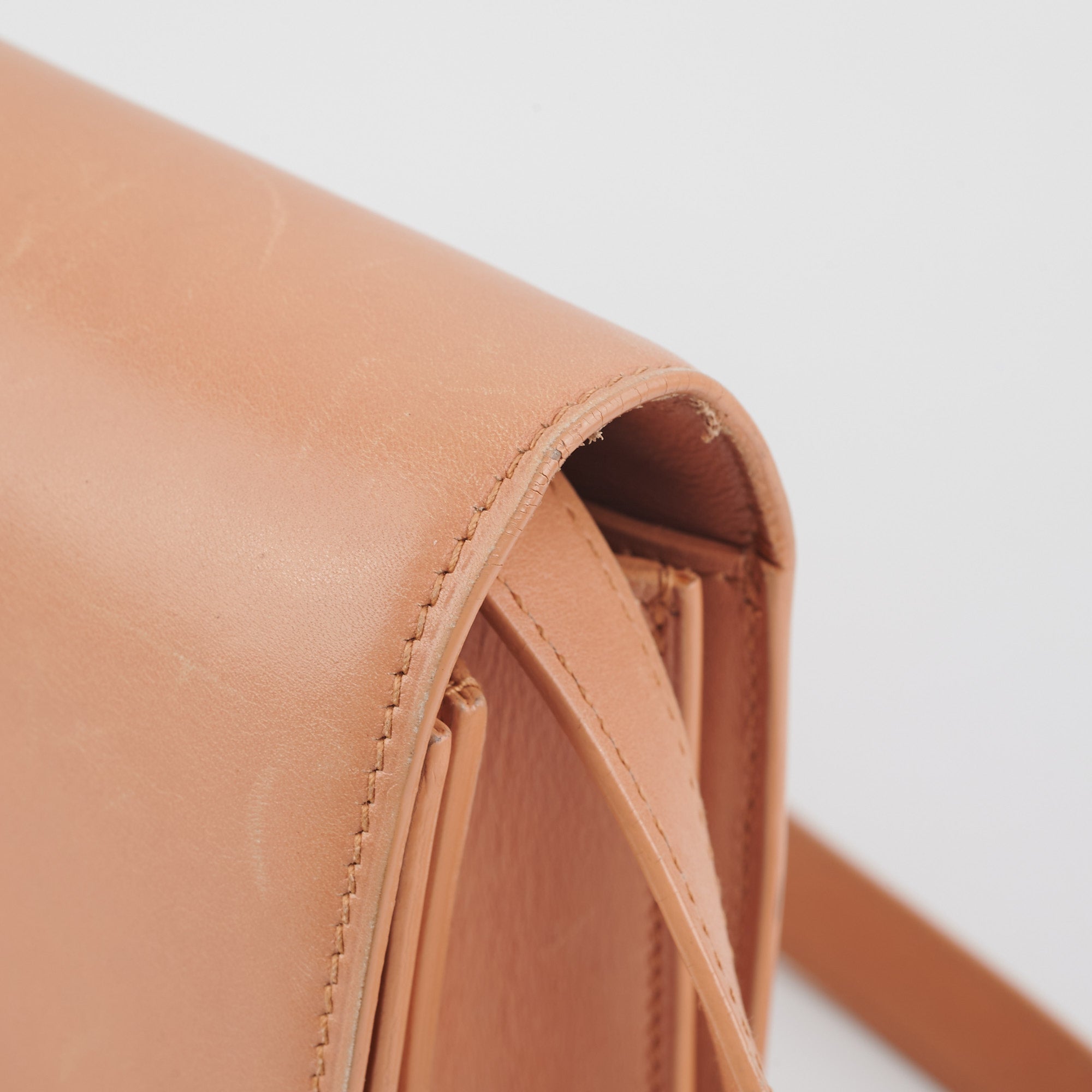 Celine Small Box Bag in Beige | Genuine Leather Crossbody Purse for Women | Perfect for Work, Travel & Everyday Use