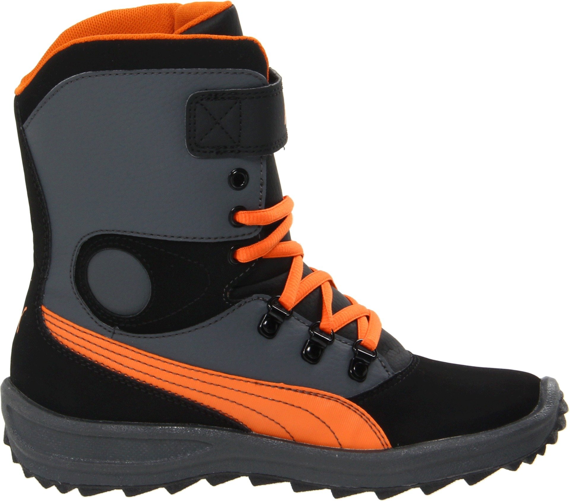 Puma Niveus Boots for Kids - Black/Jaffa Orange/Dark Shadow - Toddler/Little Kid/Big Kid Sizes (5 M US Toddler) - Comfortable & Durable Sneakers for School, Play & Outdoor Activities