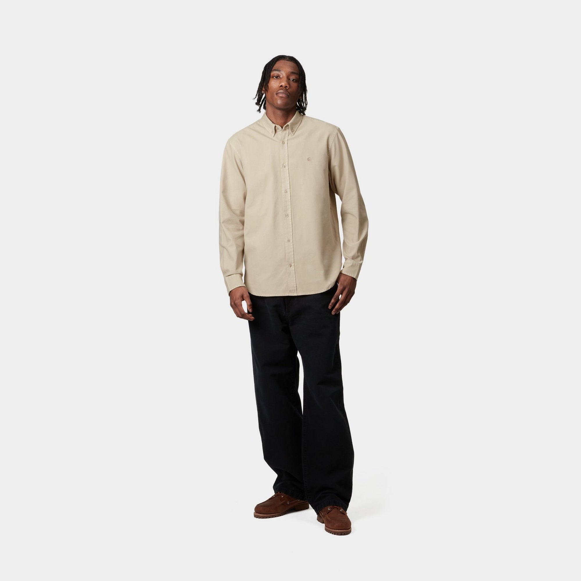 Bolton Shirt for Men | Premium Fleur De Sel Cotton Button Down Shirt | Casual & Business Wear | Office, Date Night & Outdoor Activities