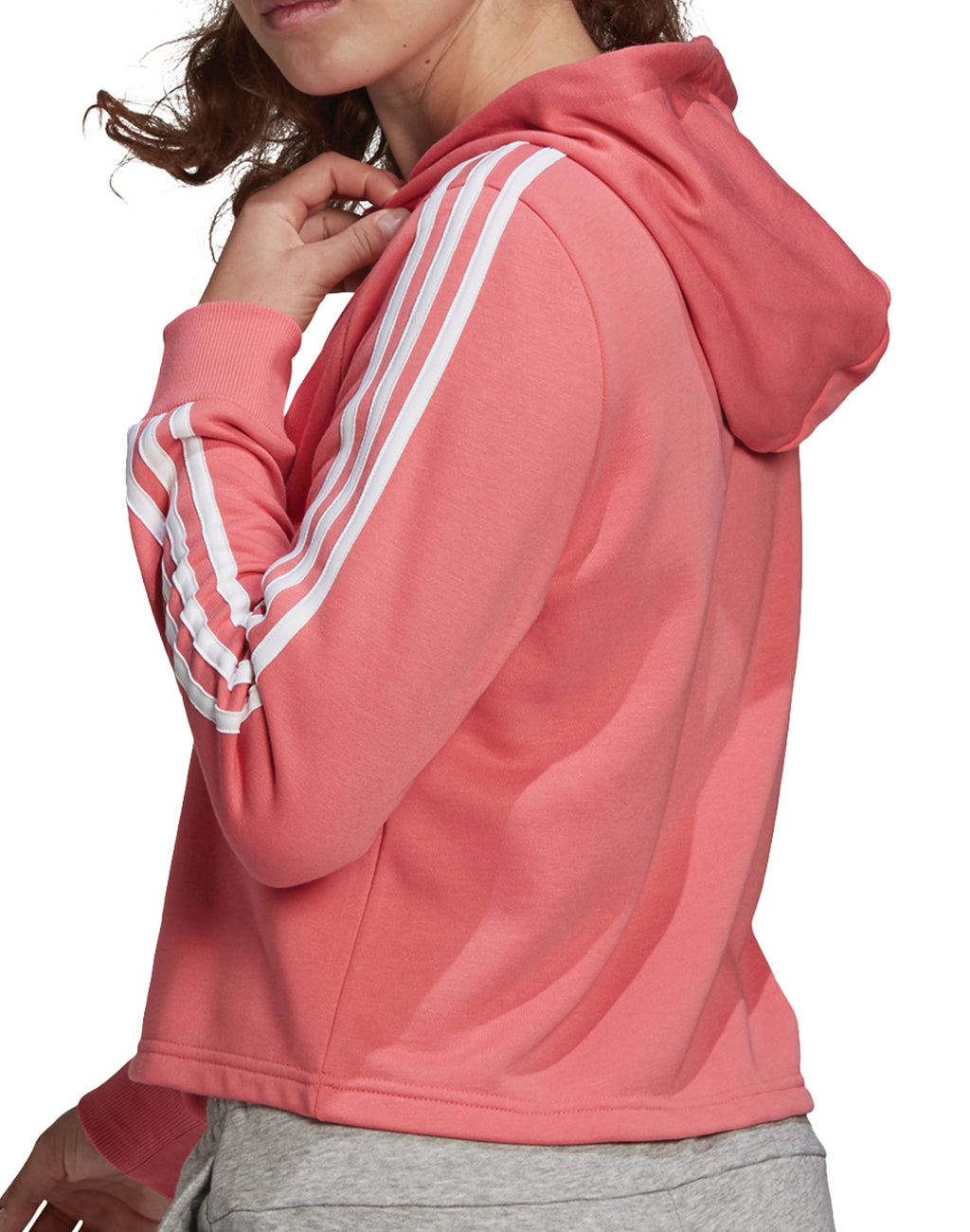 Adidas Women's 3-Stripe Cropped Pullover Hoodie | Athletic Casual Wear for Gym, Running & Street Style
