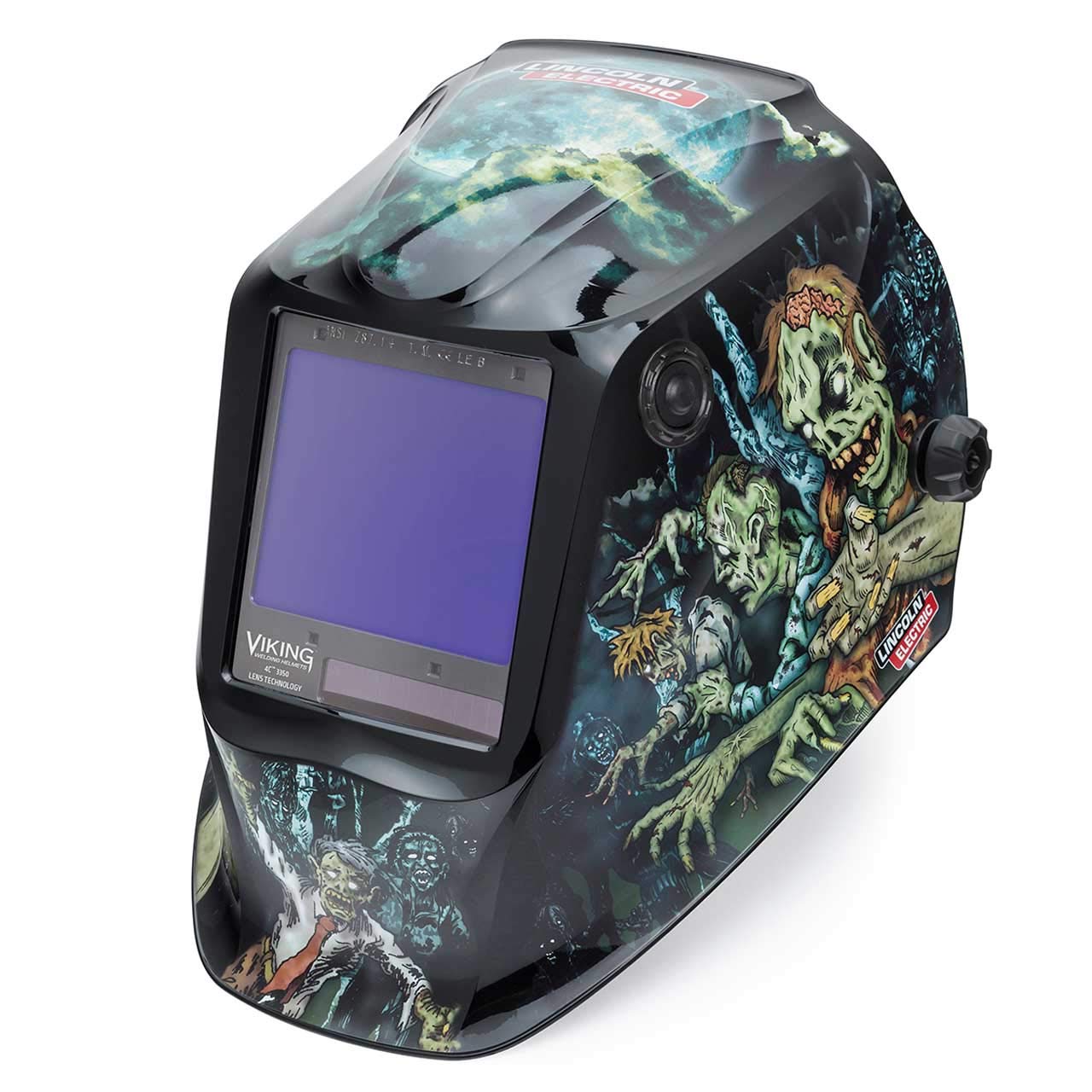 Lincoln Electric VIKING 3350 Zombie Welding Helmet - Auto-Darkening Lens, Solar Powered, for MIG, TIG, Arc Welding - Perfect for Halloween, Cosplay & DIY Projects