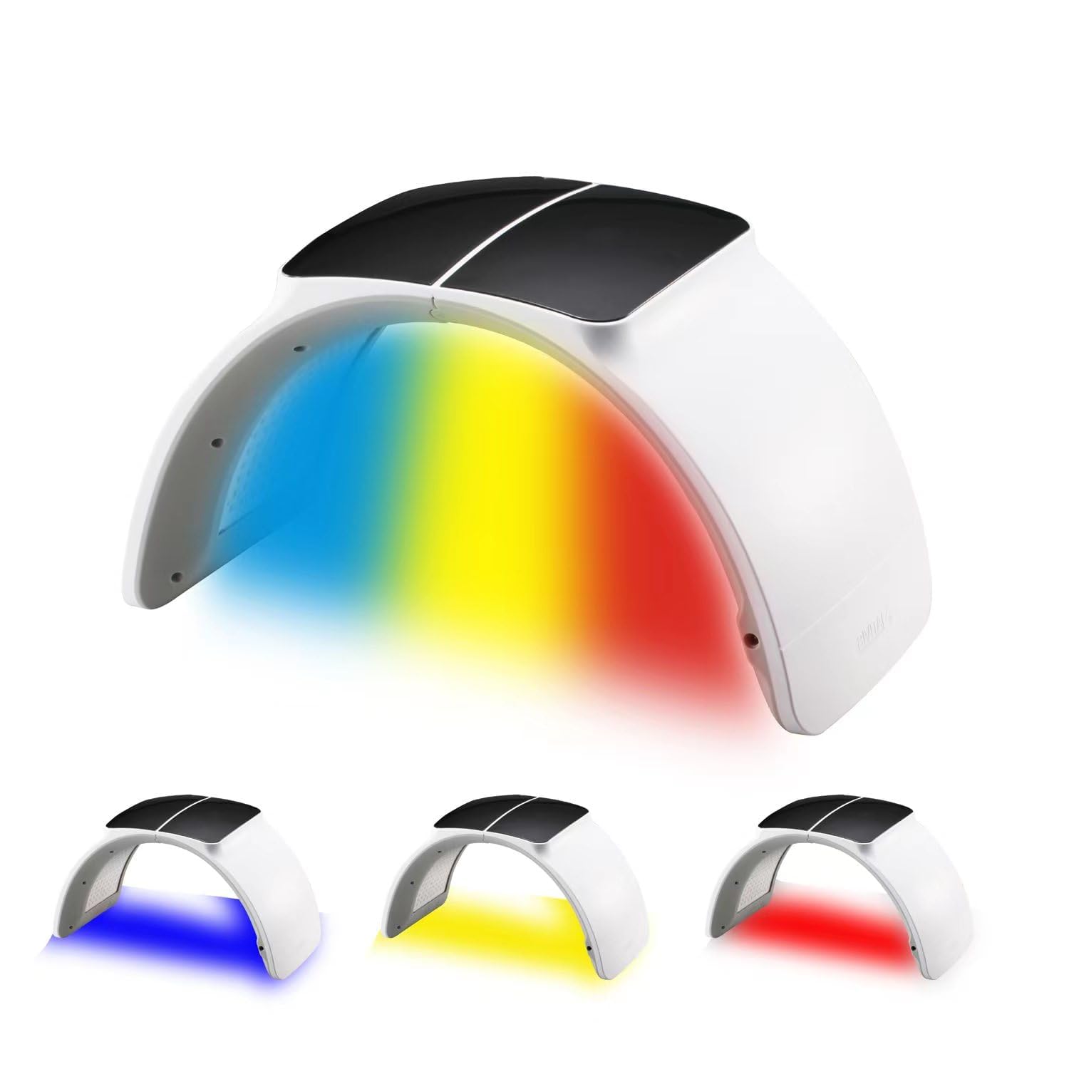 Hydraskincare Portable LED Light Therapy Mask - 3 Color Light Facial Treatment for Face, Neck & Body | Anti-Aging, Acne Relief & Skin Rejuvenation | Perfect for Home Spa & Professional Skincare