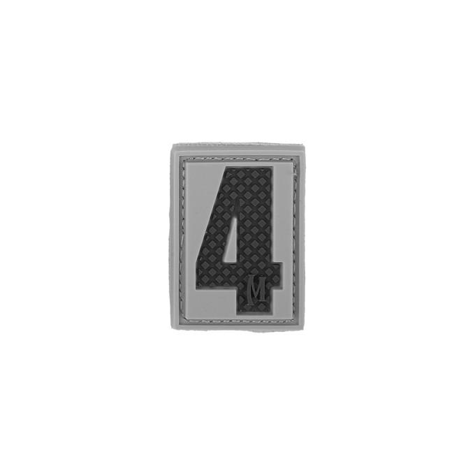 Number 4 Morale Patch - Tactical Military Patch for Uniforms, Backpacks & Vests - Velcro Backing for Easy Attachment - Perfect for Military, Police & Outdoor Enthusiasts