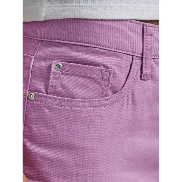 Lee® Women's Denim Capri Pants - Mid-Length Casual Stretch Jeans (Pansy-12 M) for Everyday Wear, Summer Outfits & Relaxed Style