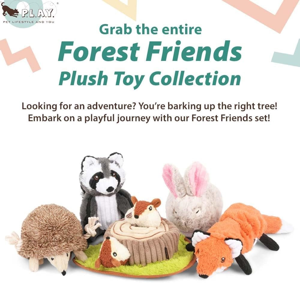 Adorable Forest Friends Chipmunks Plush Dog Toy - Soft & Cuddly Stuffed Animal for Kids, Pet Lovers & Nursery Decor