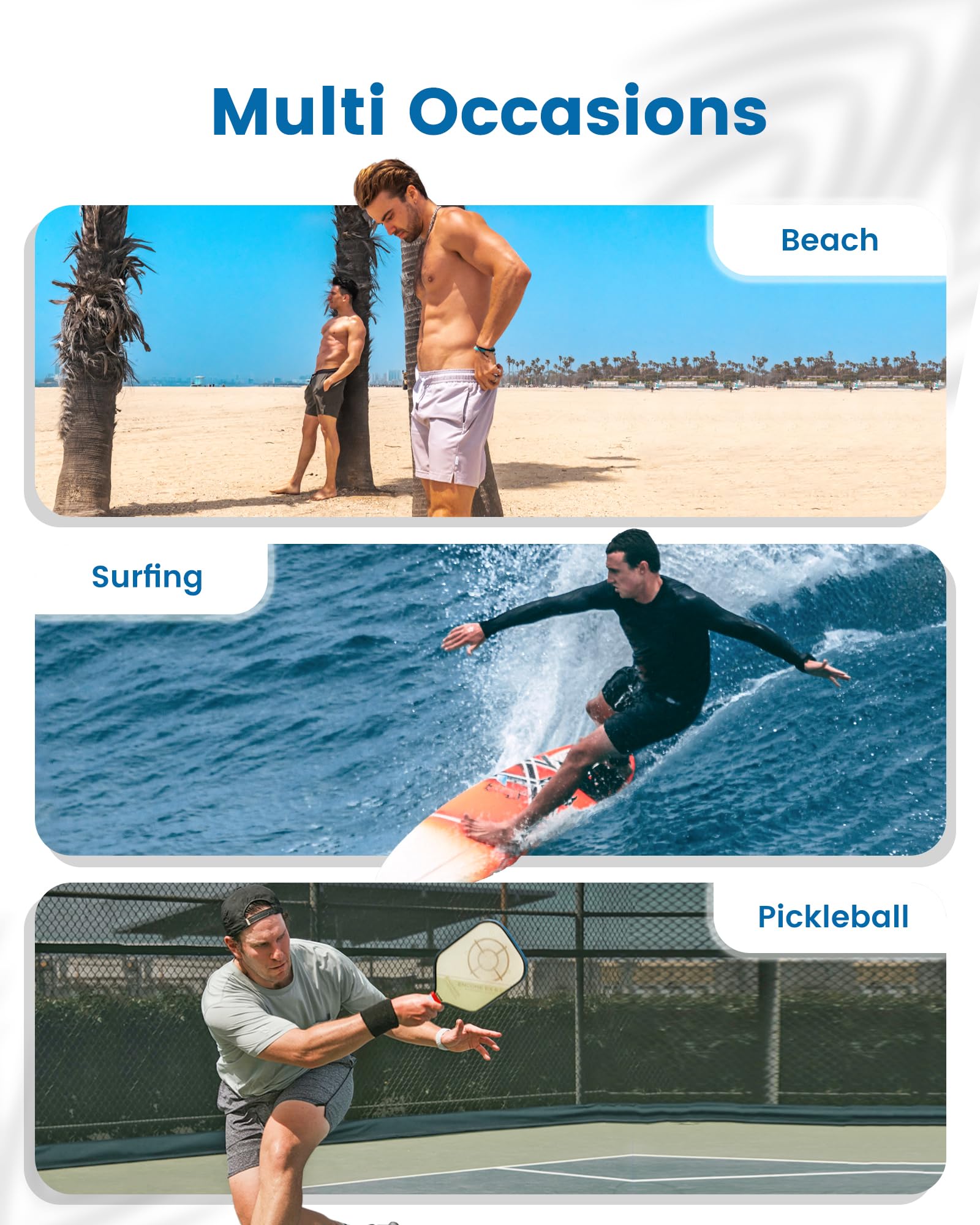 **Maamgic Men's Swim Trunks with Compression Liner - 5 Inch Inseam Quick Dry Board Shorts, Zipper Pockets - Perfect for Swimming, Beach, Surfing & Water Sports**