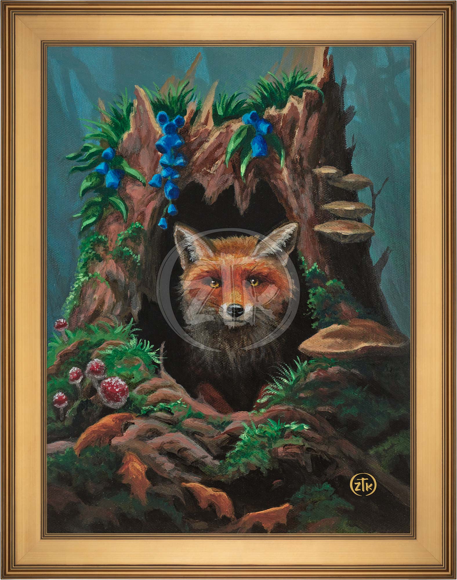 Fox Hollow Limited Edition Canvas Art - Handmade Wall Decor for Living Room, Bedroom & Office - Perfect Gift for Home & Interior Design