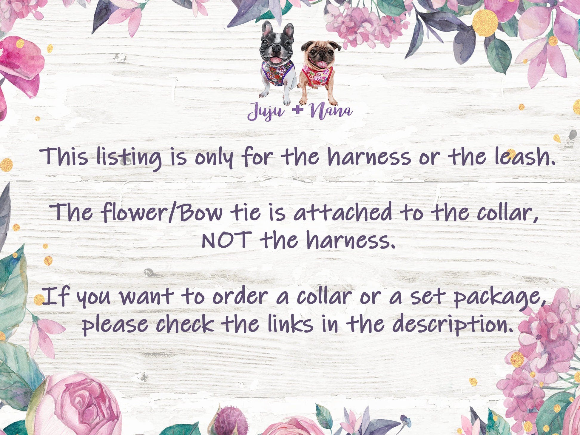 Festive Christmas Dog Harness with Preppy Pink Poinsettia Design - Perfect for Holiday Walks & Pet Photos
