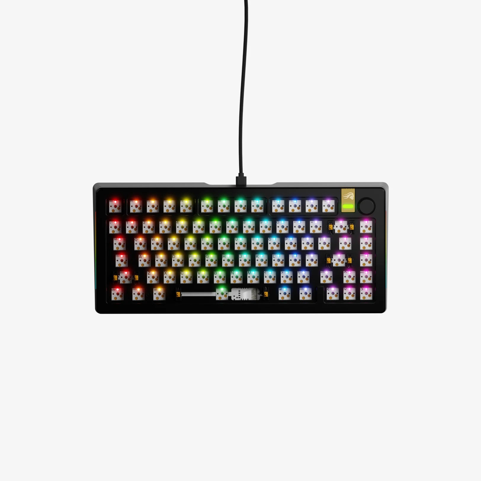 GMMK 3 PRO HE Barebones Mechanical Keyboard - 60% Hot-Swappable PCB, RGB Backlit, Aluminum Frame for Gaming & Typing - Perfect for Esports, Office Work & Programming