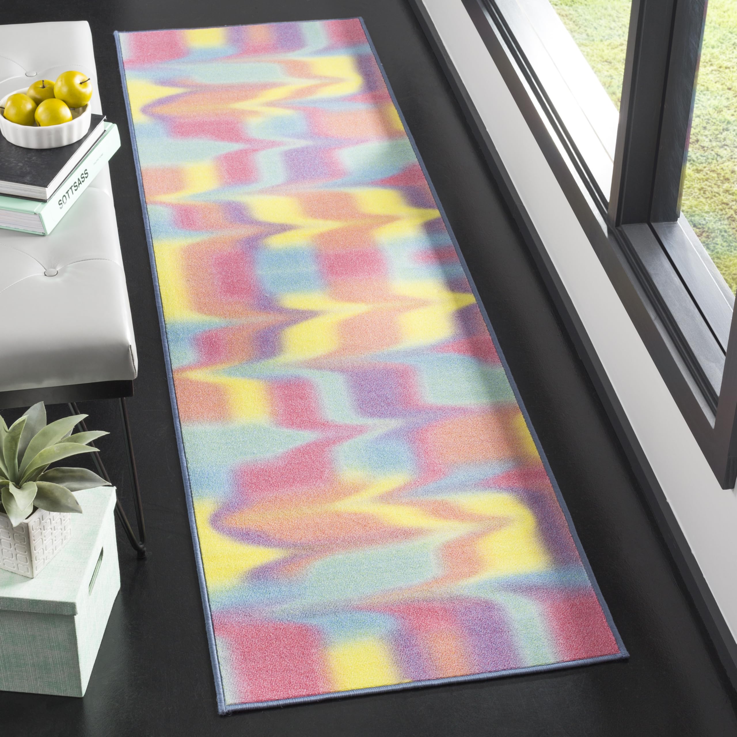 SAFAVIEH Paint Brush Collection Runner Rug - 2'2