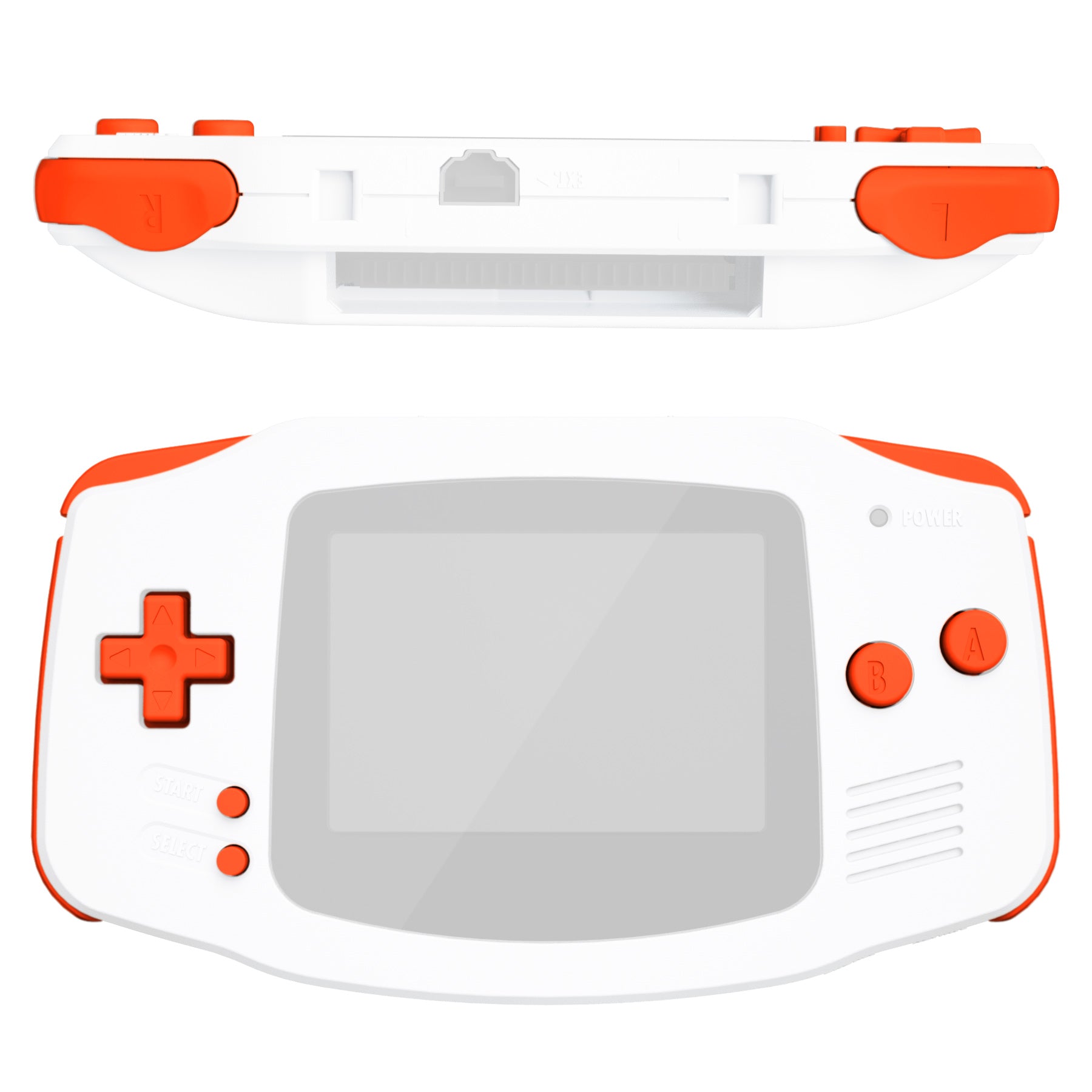 eXtremeRate Orange GBA Replacement Button Set for Gameboy Advance - Full Kit (Console Not Included) KAG2004 - Perfect for DIY Repair & Gameboy Modding