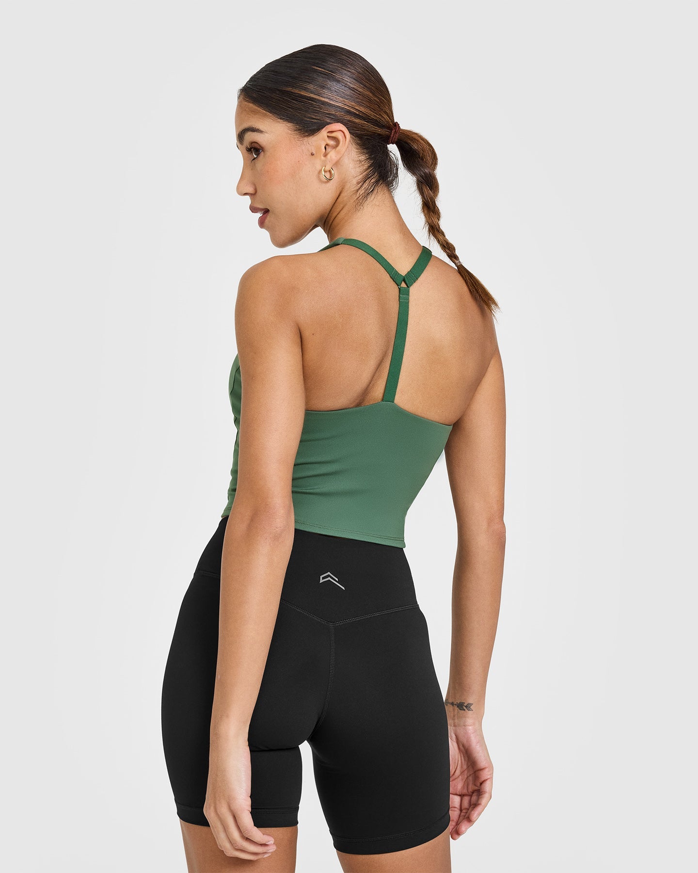 Timeless Square Neck Mid Vest for Women - Earth Green | Casual Summer Layering Piece for Outfits, Beach Cover-Up, and Boho Style