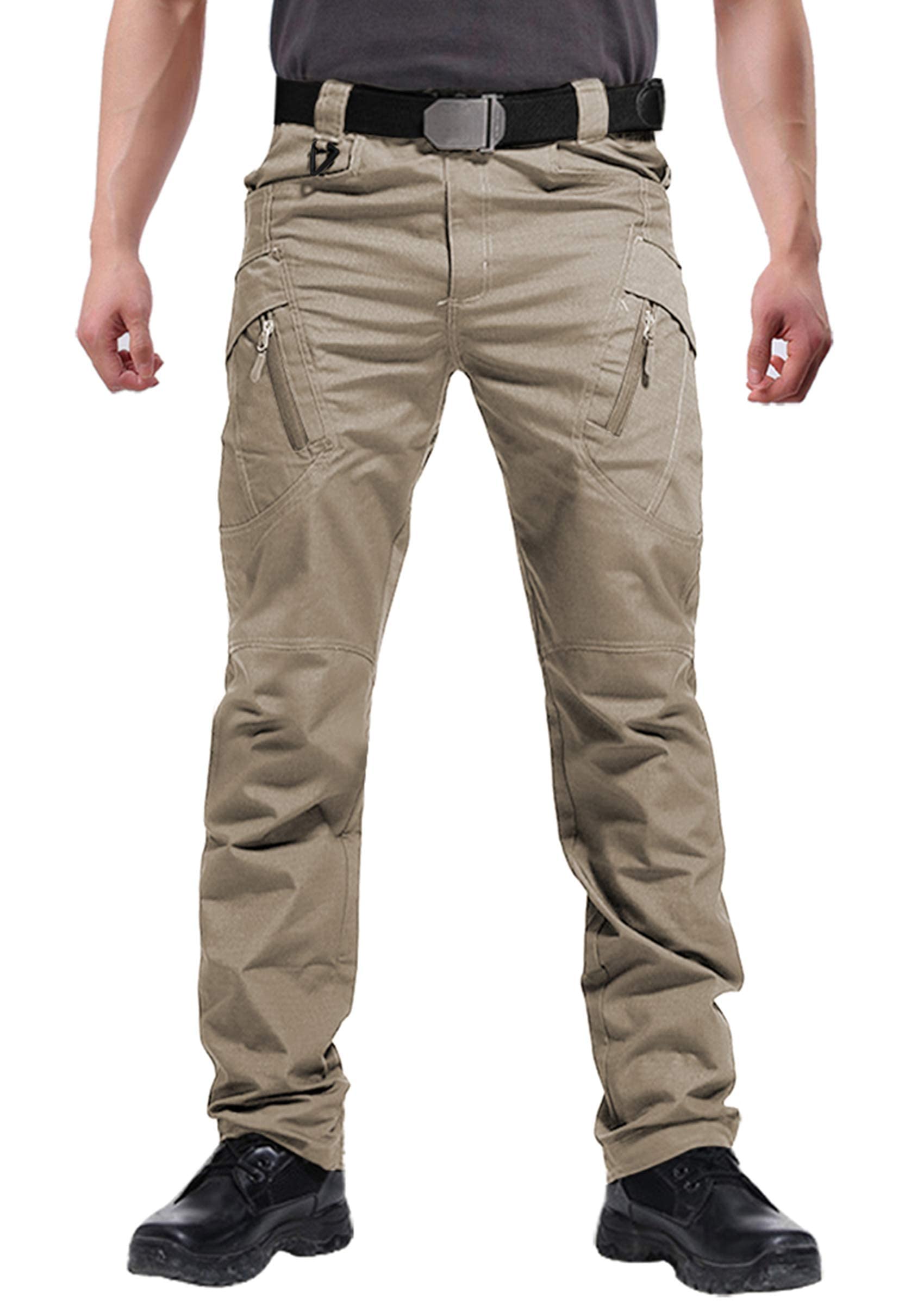 Susclude Men's Tactical Cargo Pants - Ripstop Military Work Trousers for Outdoor Hiking, Camping & Combat - Durable Assault Pants for Men